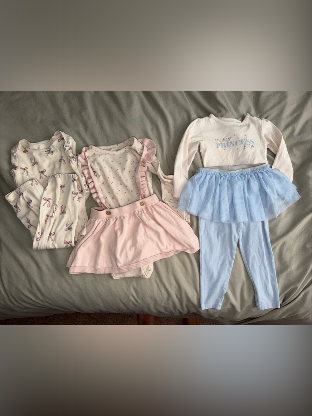 Lot of 3 fall/winter 24months Pink & Blue Two-Piece Outfit Sets